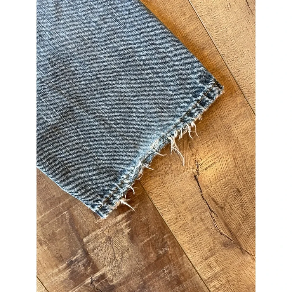 Levi's 559 Relaxed Straight Jeans Mens 34x30 Distressed Frayed Hem Y2K Grunge